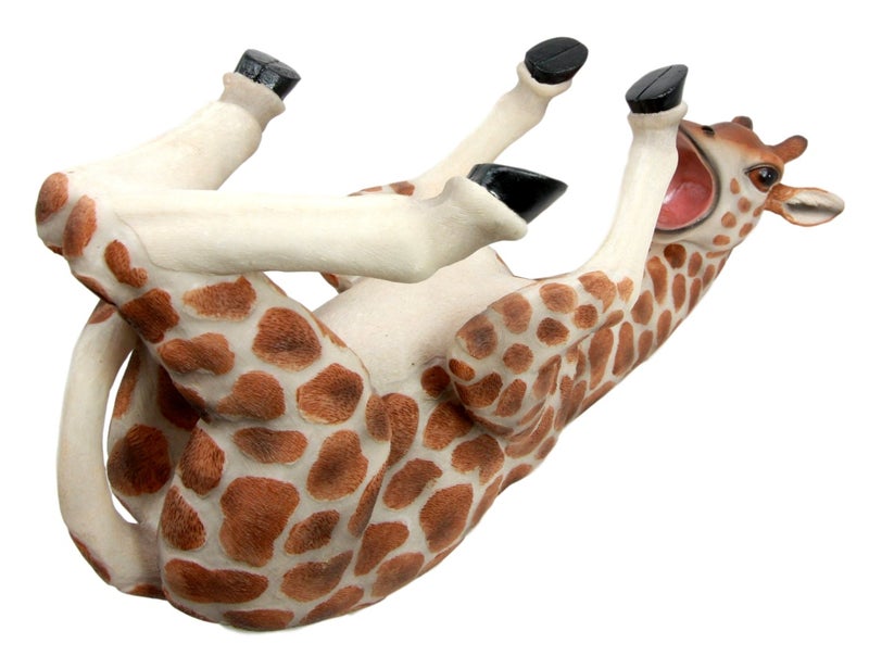 Ebros Gift Ebros Safari Tall Drink Thirsty Long Necked Giraffe Wine Bottle Holder Caddy Figurine Home Kitchen Party Hosting Decor Sculpture of Savanna Grasslands Wild Animals Giraffes Housewarming Gift (1) - Image 4